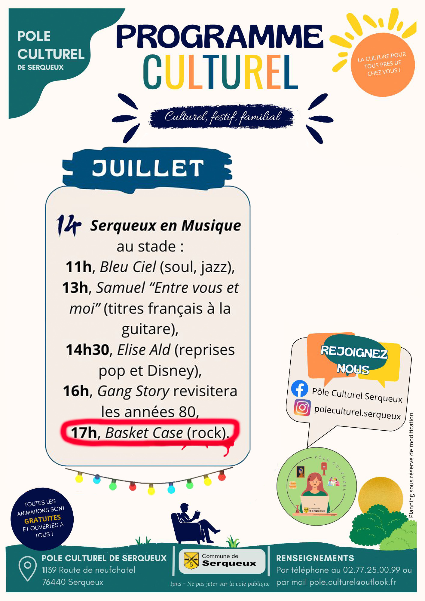 Affiche 14 juillet Serqueux